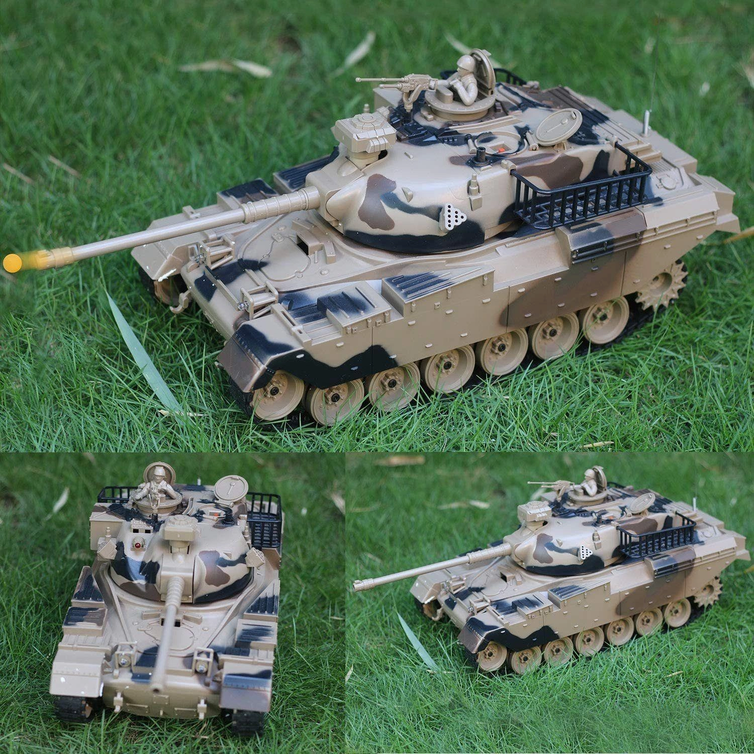 Remote Control Military Tank 1:18 Scale Replica for Shooting BB Bullets