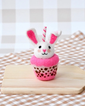 Sale Felt Bunny Boba Bubble Tea Drink