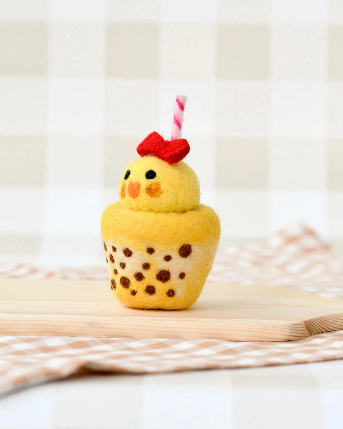 Sale Felt Chick Boba Bubble Tea Drink