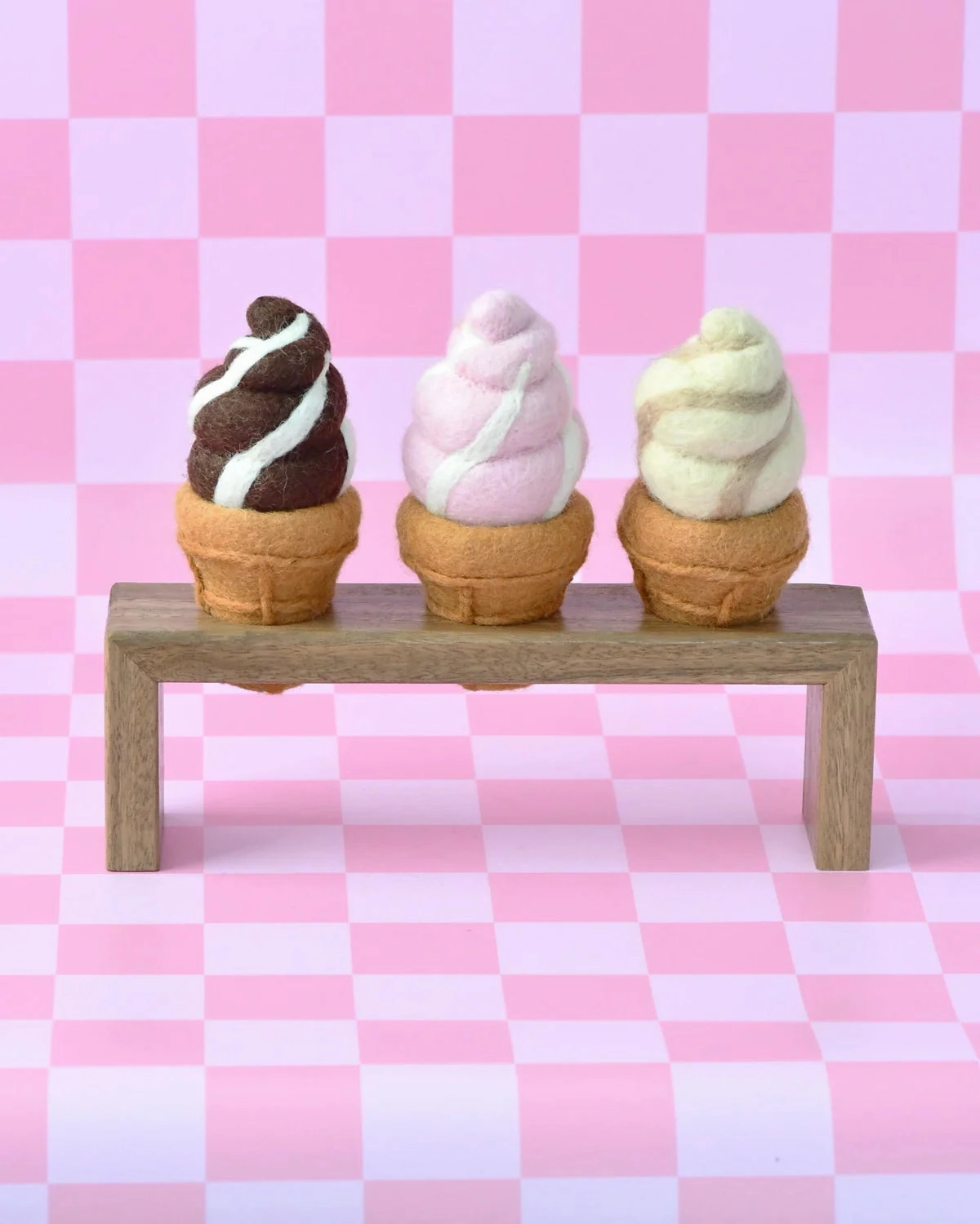 Sale Felt Chocolate Soft Serve Ice Cream