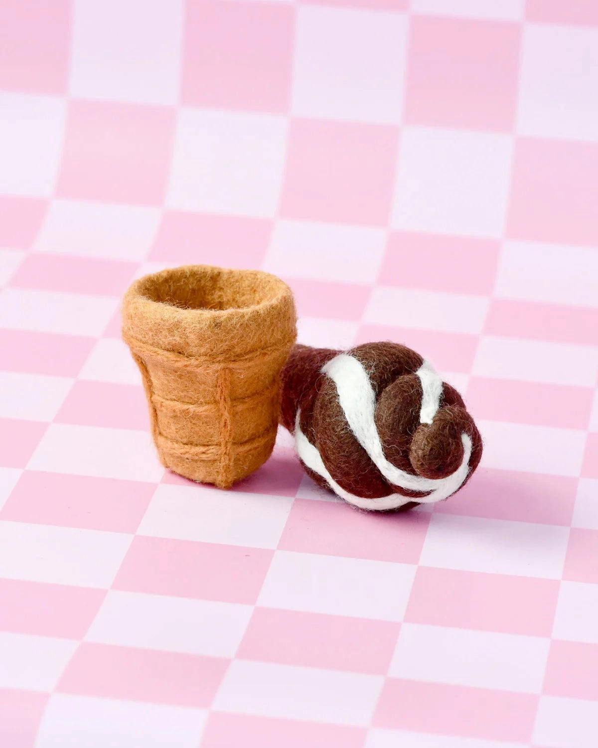 Sale Felt Chocolate Soft Serve Ice Cream
