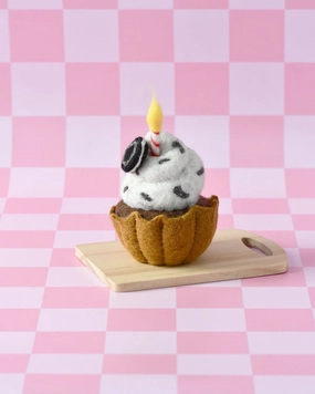 Sale Felt Giant Oreo Cupcake with Candle