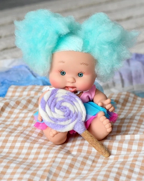 Sale Felt Purple and White Swirl Lollipop