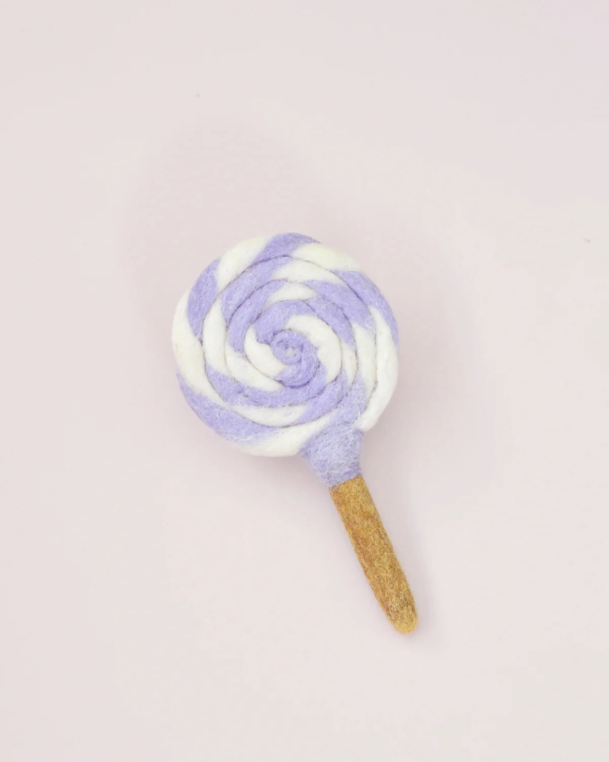 Sale Felt Purple and White Swirl Lollipop
