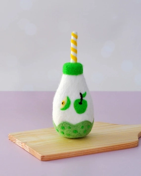Sale Felt Sparkling Apple Fruit Juice Bottle