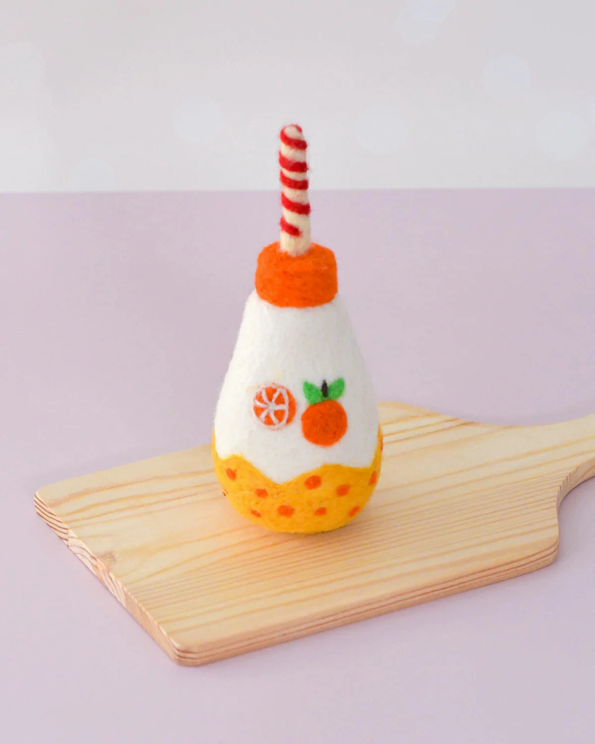 Sale Felt Sparkling Orange Fruit Juice Bottle