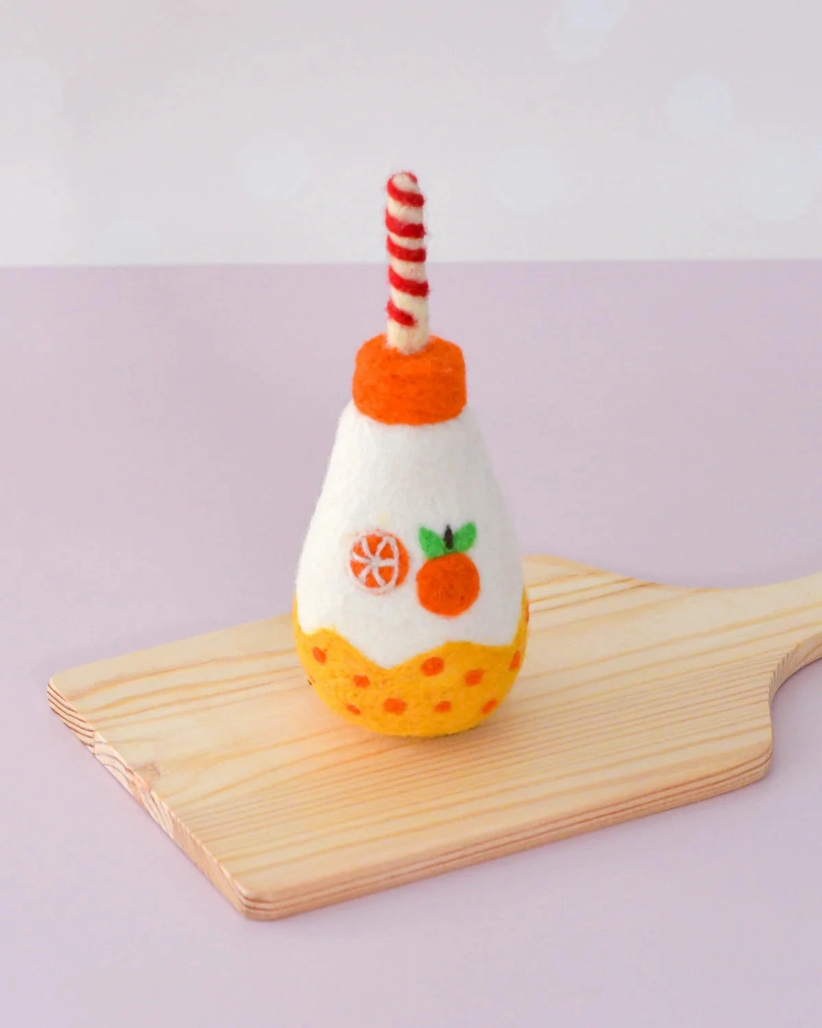 Sale Felt Sparkling Orange Fruit Juice Bottle