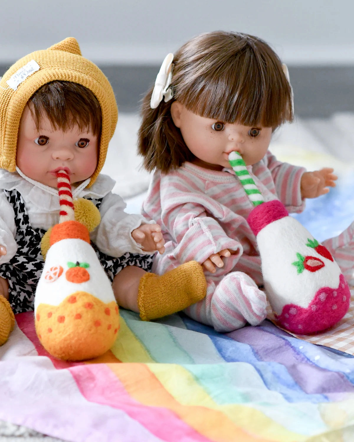 Sale Felt Sparkling Orange Fruit Juice Bottle