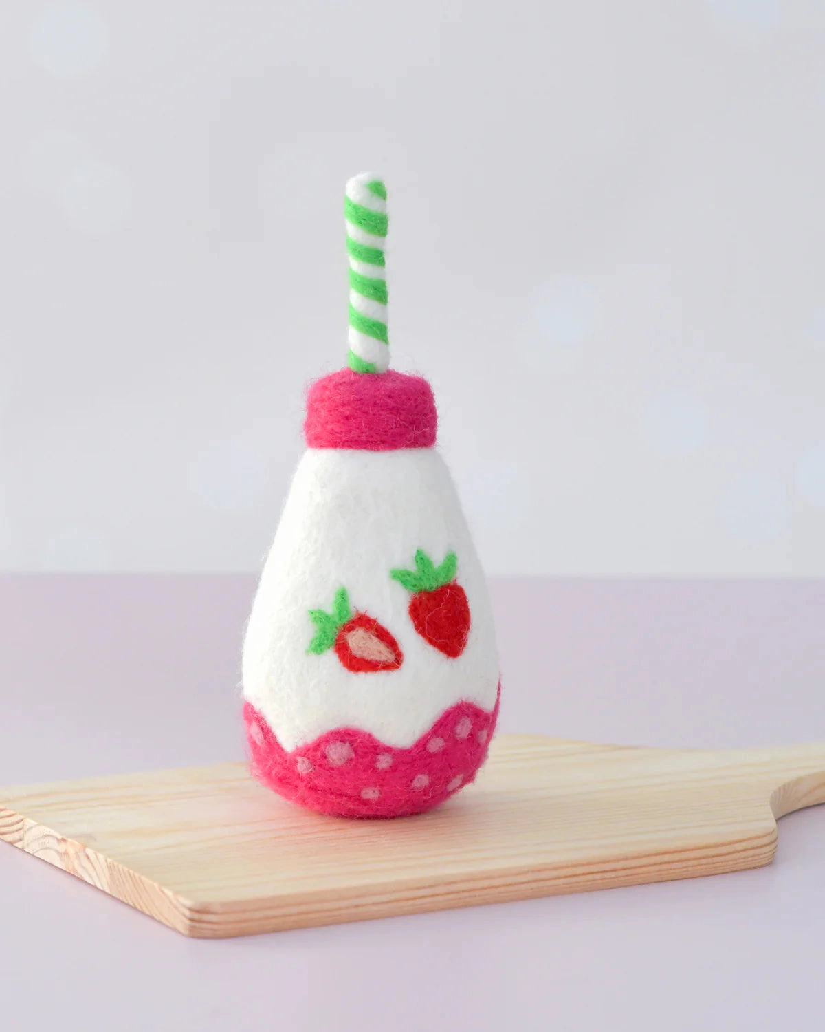 Sale Felt Sparkling Strawberry Fruit Juice Bottle