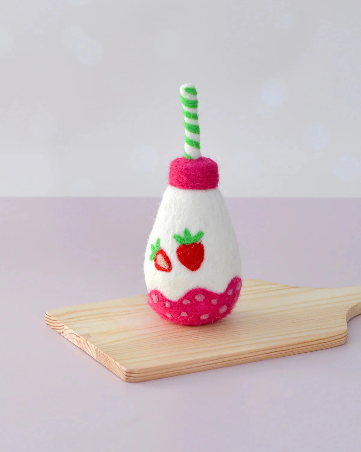Sale Felt Sparkling Strawberry Fruit Juice Bottle