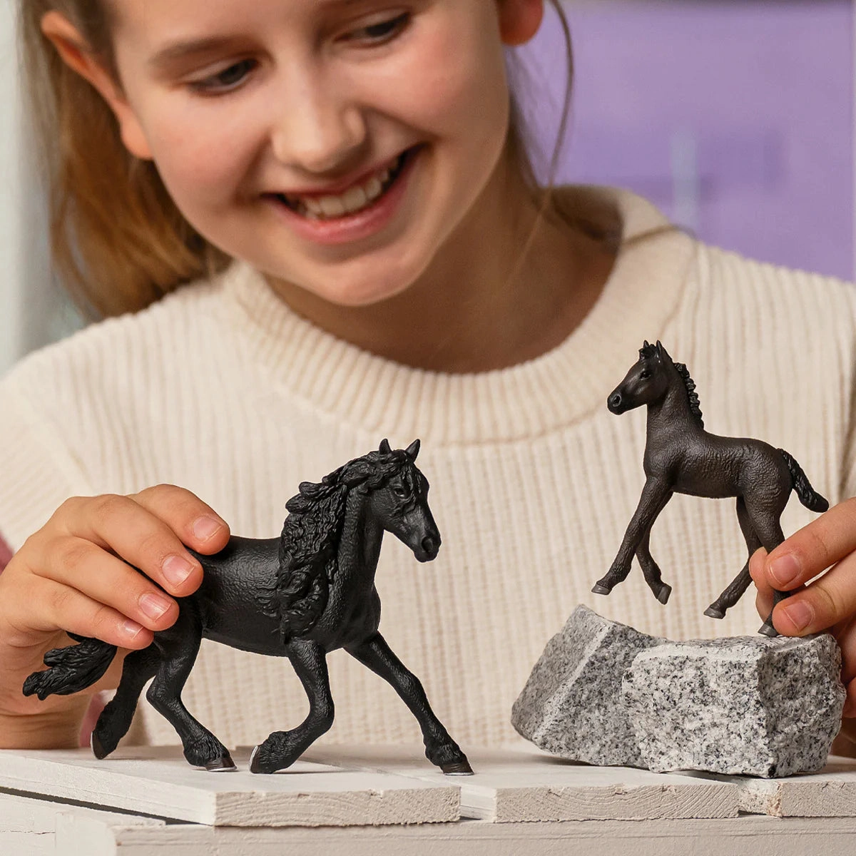 Schleich 13975 Friesian Stallion Figure