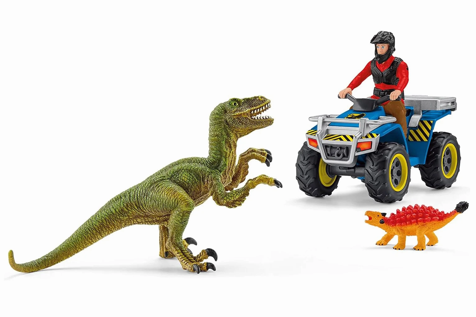 Schleich 41466 Quad Escape From Velociraptor Dinosaurs