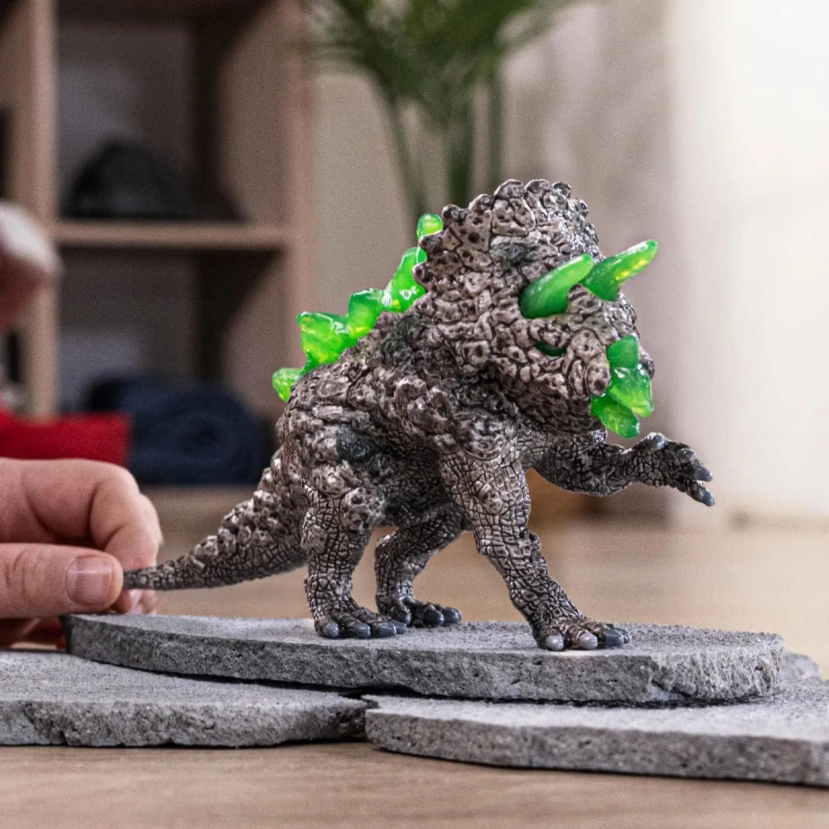 Schleich 70828 Stone Triceratops Action Figure