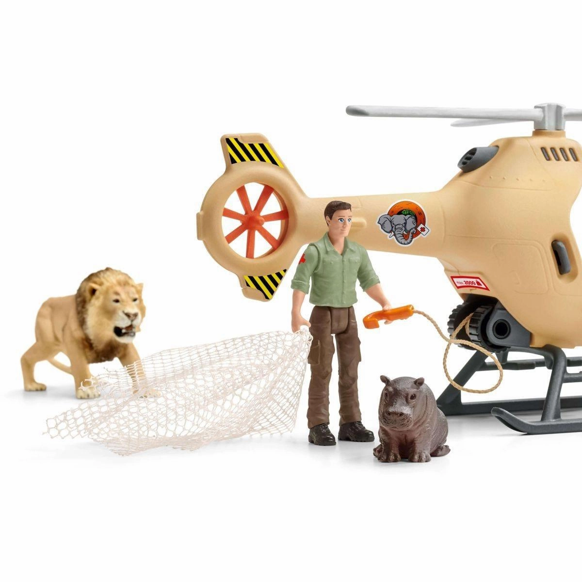SCHLEICH WILD LIFE 42476 Animal Rescue Helicopter