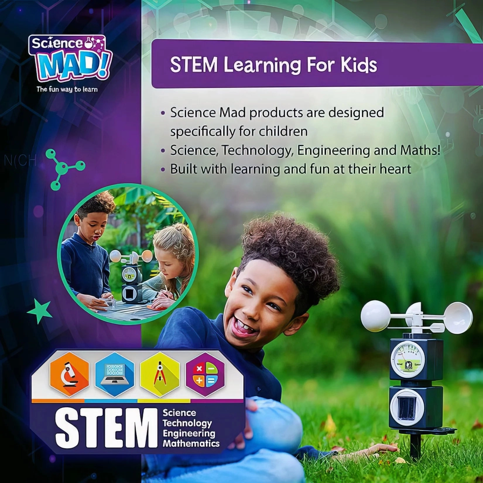 Science Mad 5-in-1 Weather Station