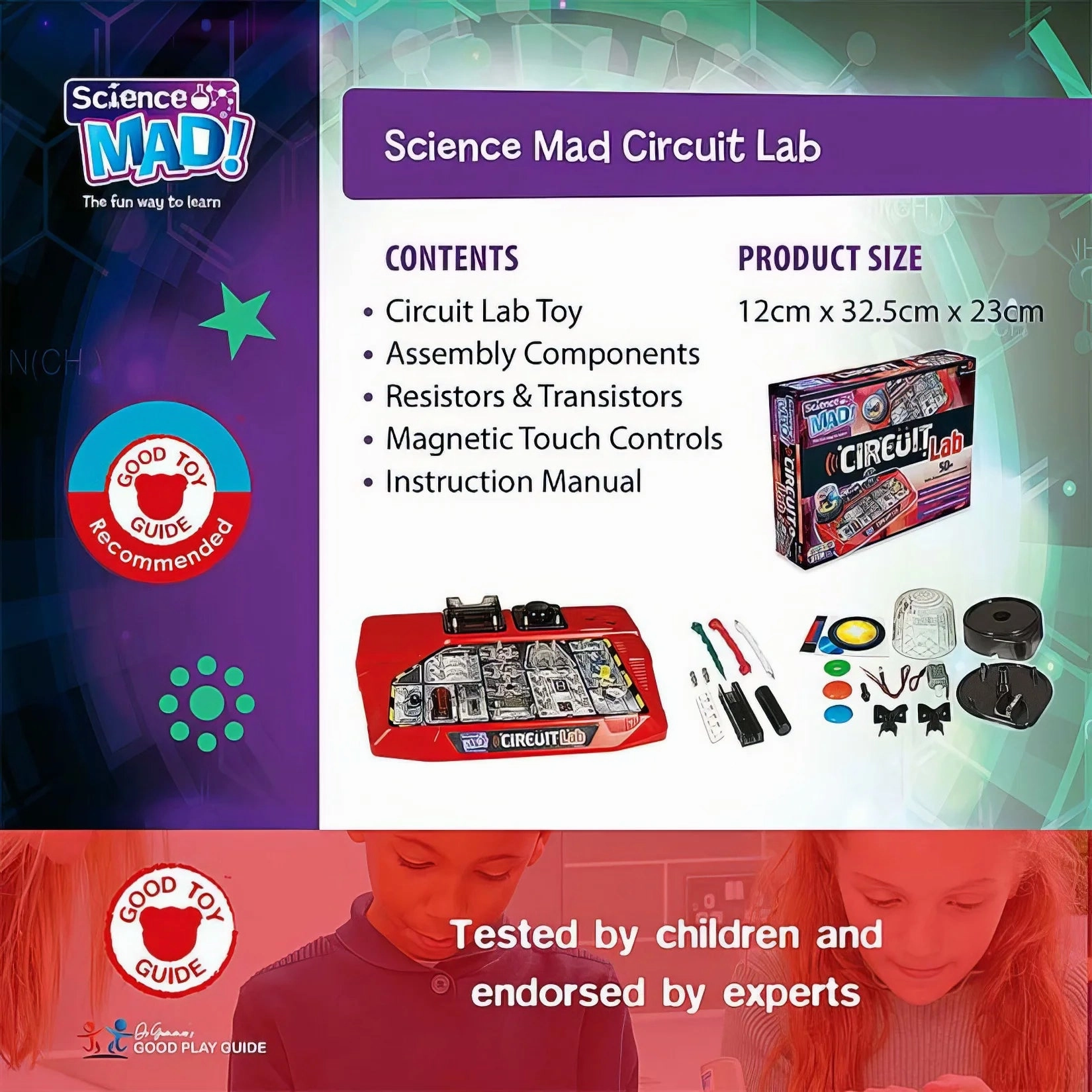 Science Mad Circuit Lab Kit with 50  Experiments