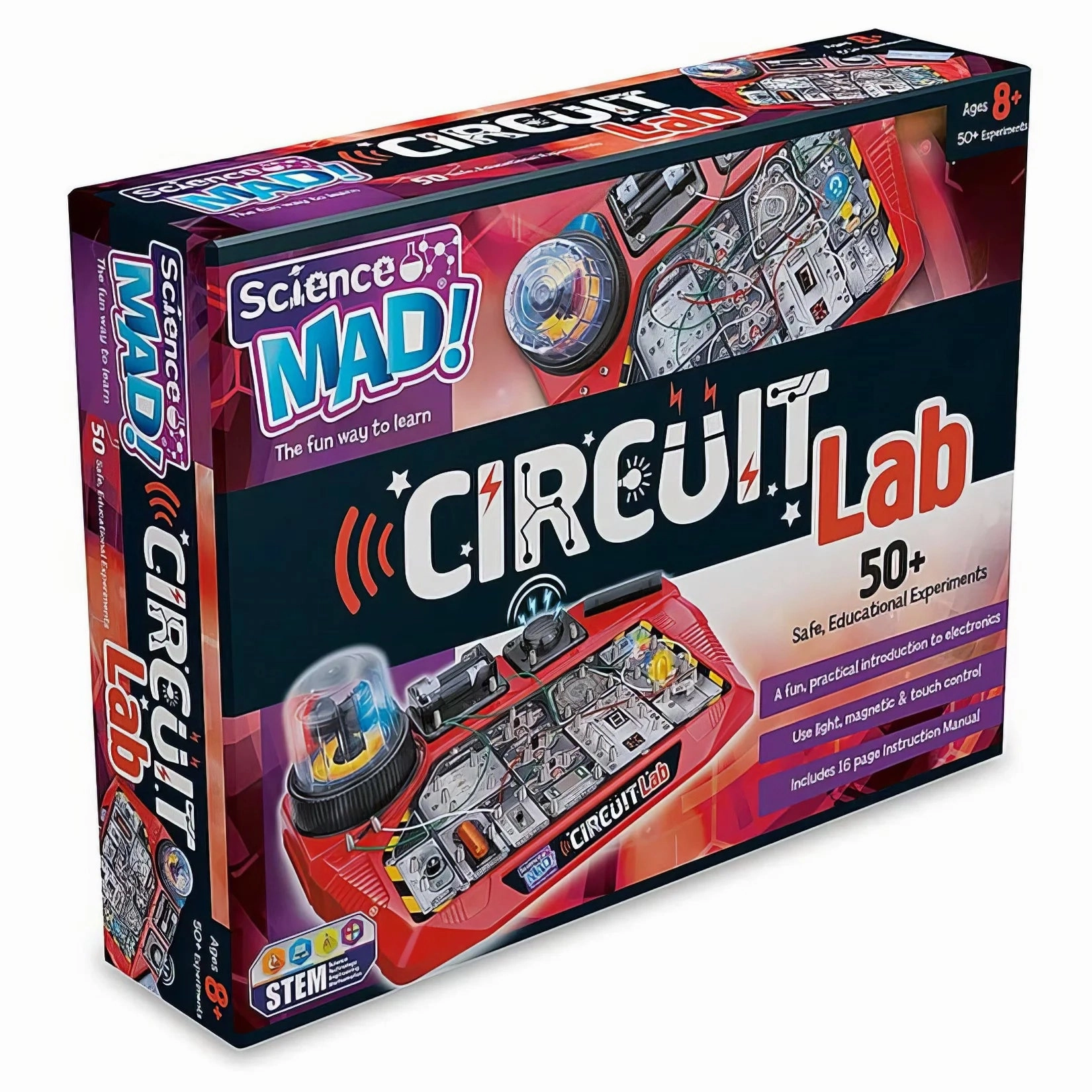 Science Mad Circuit Lab Kit with 50  Experiments