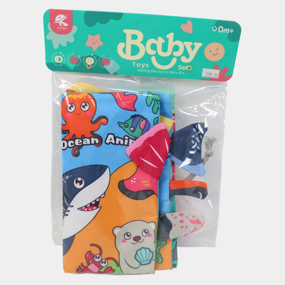 Sensory Soft Book for Learning - Ocean Animals