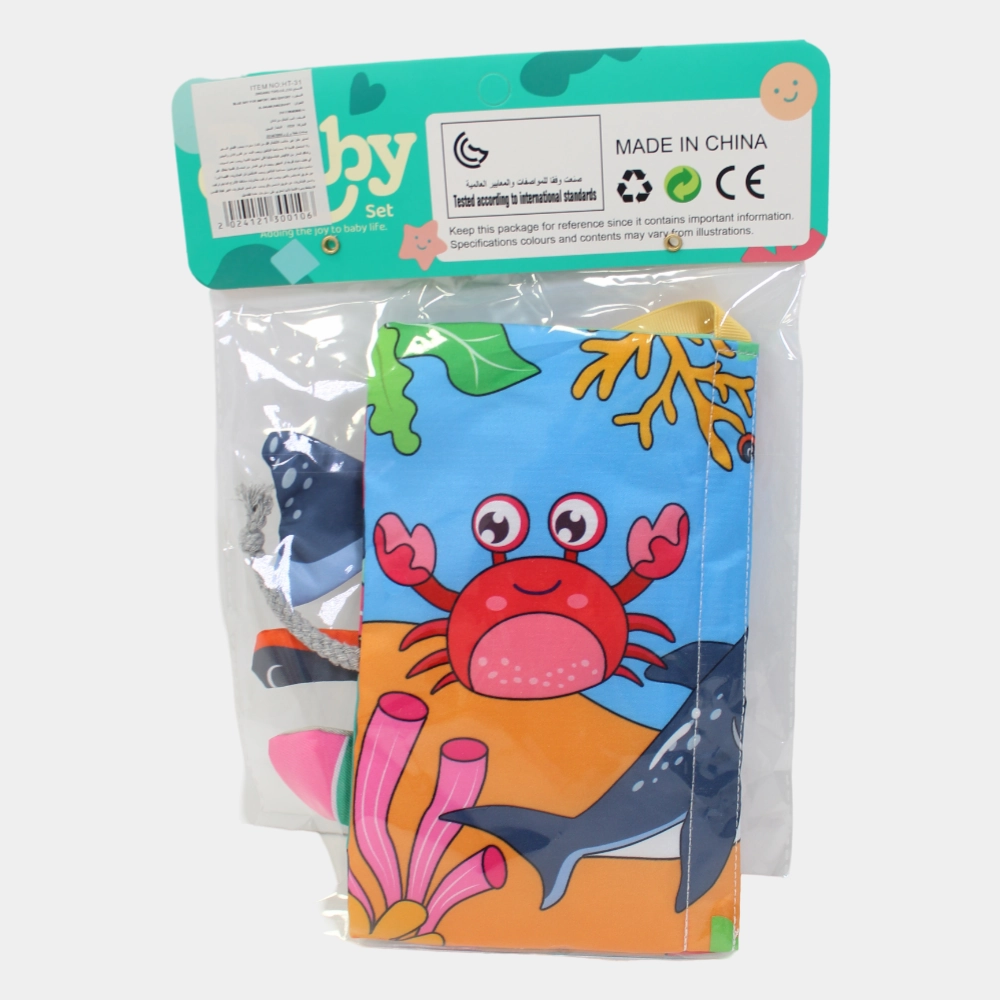 Sensory Soft Book for Learning - Ocean Animals