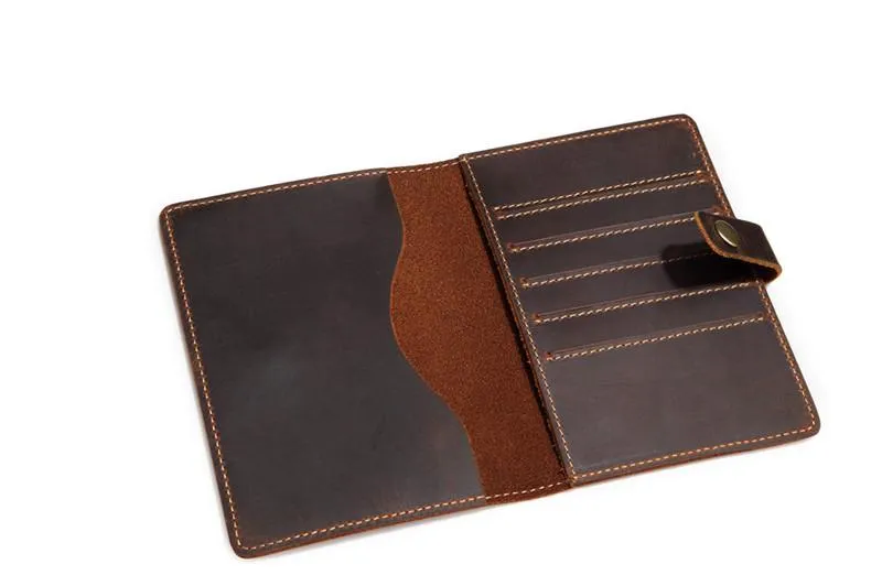 Slim Mens Small Bifold Travel Wallet billfold Wallet Passport Wallet for Men