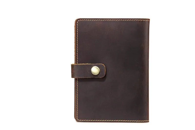 Slim Mens Small Bifold Travel Wallet billfold Wallet Passport Wallet for Men