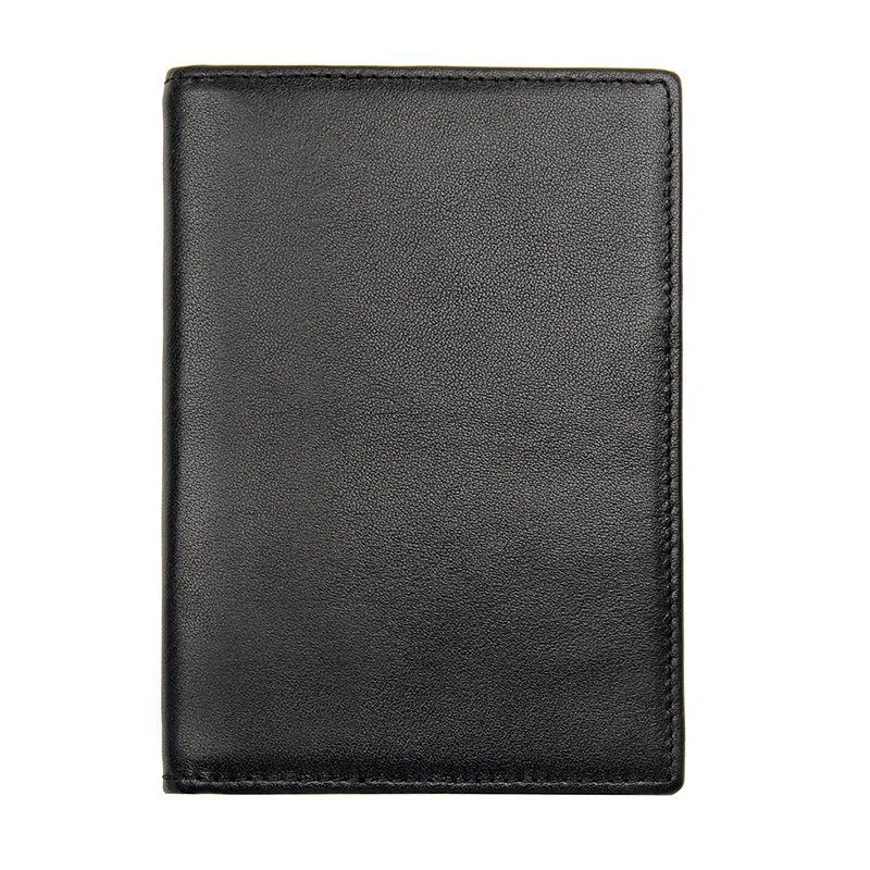 Slim RFID Men's Leather Bifold billfold Passport Wallet Travel Wallet Ticket Wallet For Men