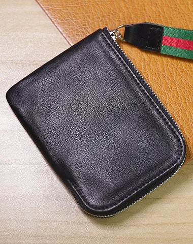 Slim Women Fluorescence Green Leather Billfold Wallet Small Zip Coin Wallets Zipper Change Wallets For Women