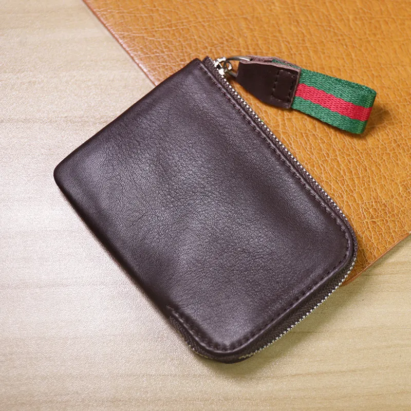 Slim Women Fluorescence Green Leather Billfold Wallet Small Zip Coin Wallets Zipper Change Wallets For Women