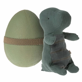 Small Gantosaurus in Egg - Dark Petrol