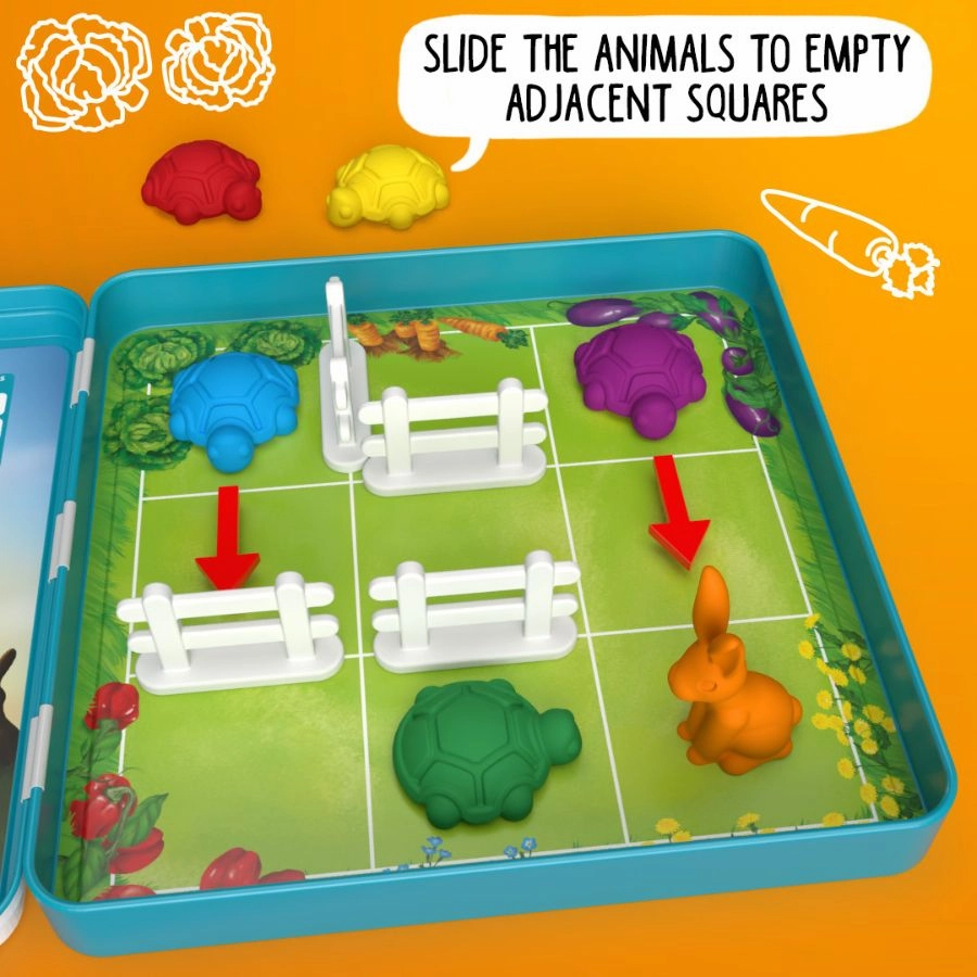 Smart Games - Turtle Tactics Magnetic Travel Tin Box Game
