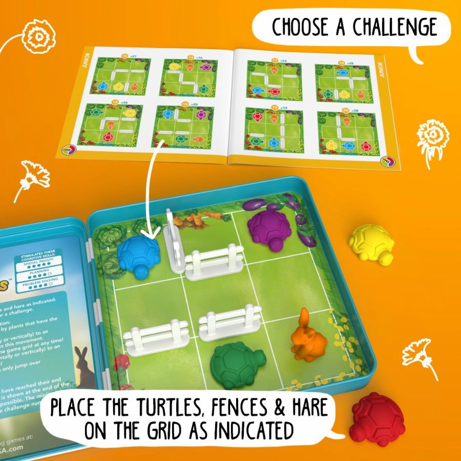 Smart Games - Turtle Tactics Magnetic Travel Tin Box Game