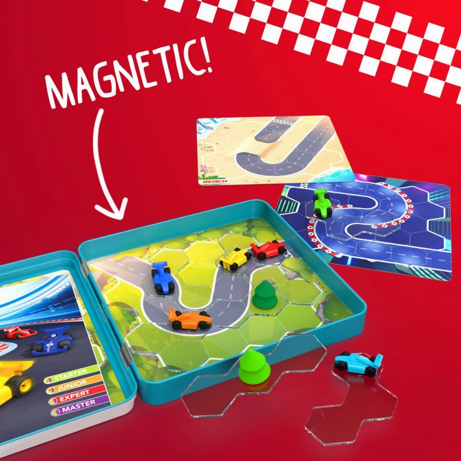 Smart Games Pole Position Magnetic Travel Tin Box Game