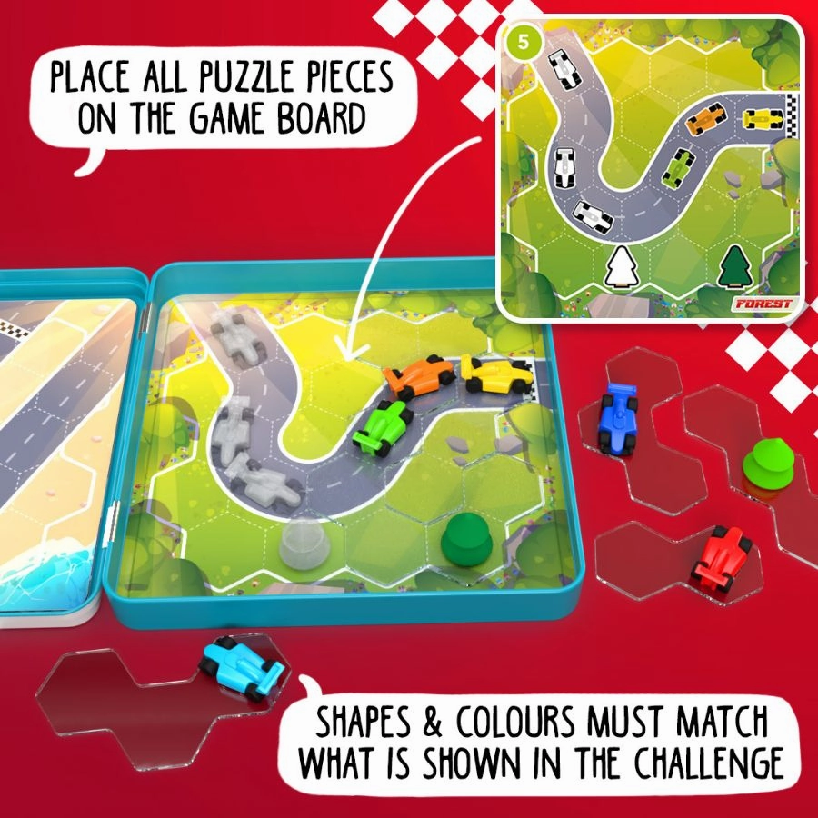 Smart Games Pole Position Magnetic Travel Tin Box Game