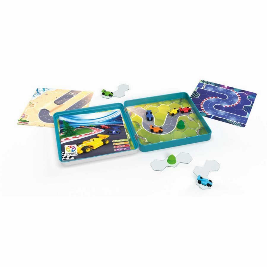 Smart Games Pole Position Magnetic Travel Tin Box Game