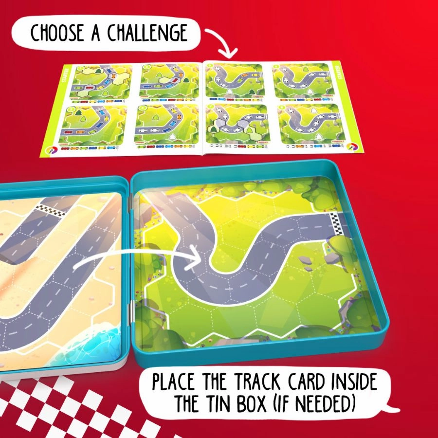 Smart Games Pole Position Magnetic Travel Tin Box Game