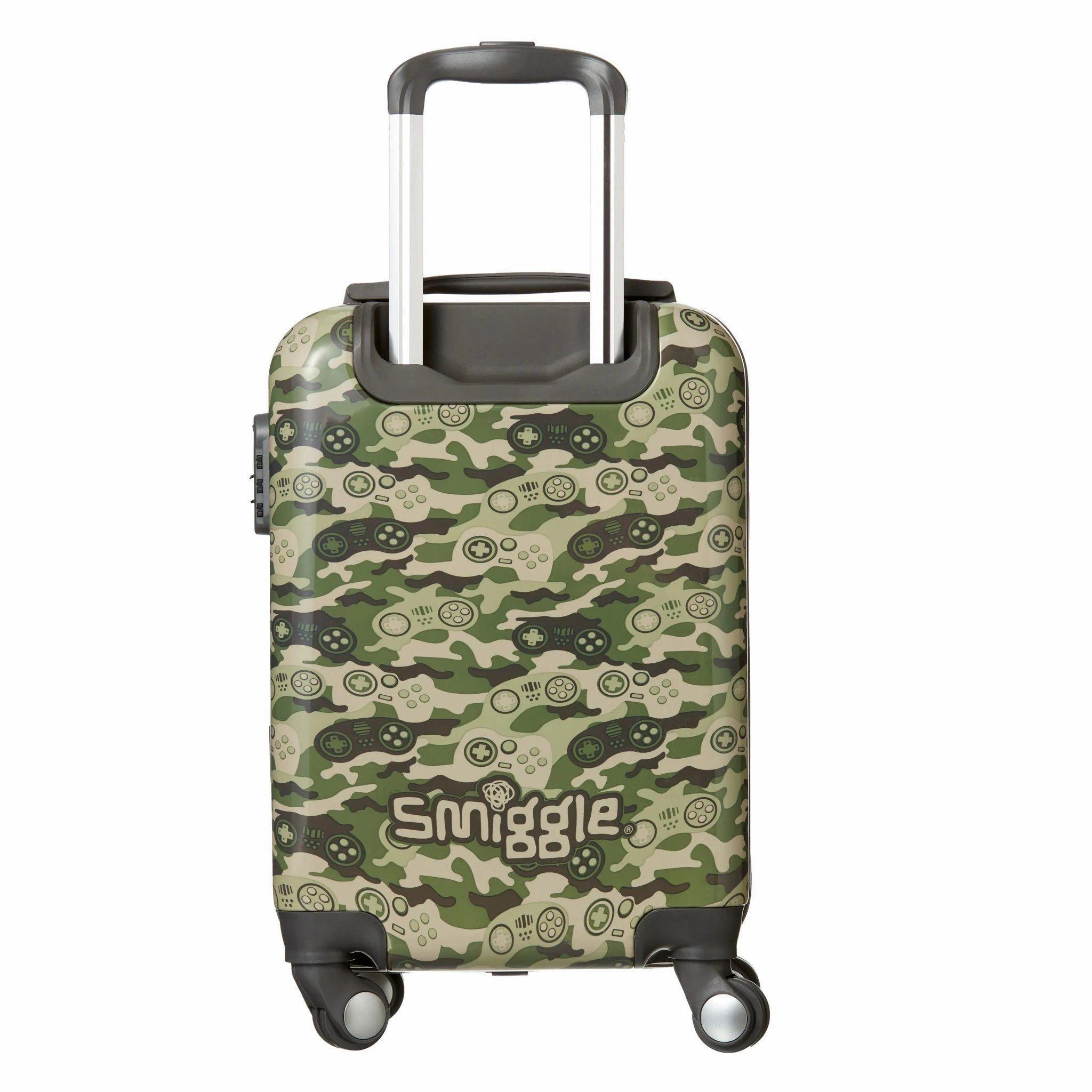 SMIGGLE Beam Four Wheel Travel Trolley Bag, Colour Khaki