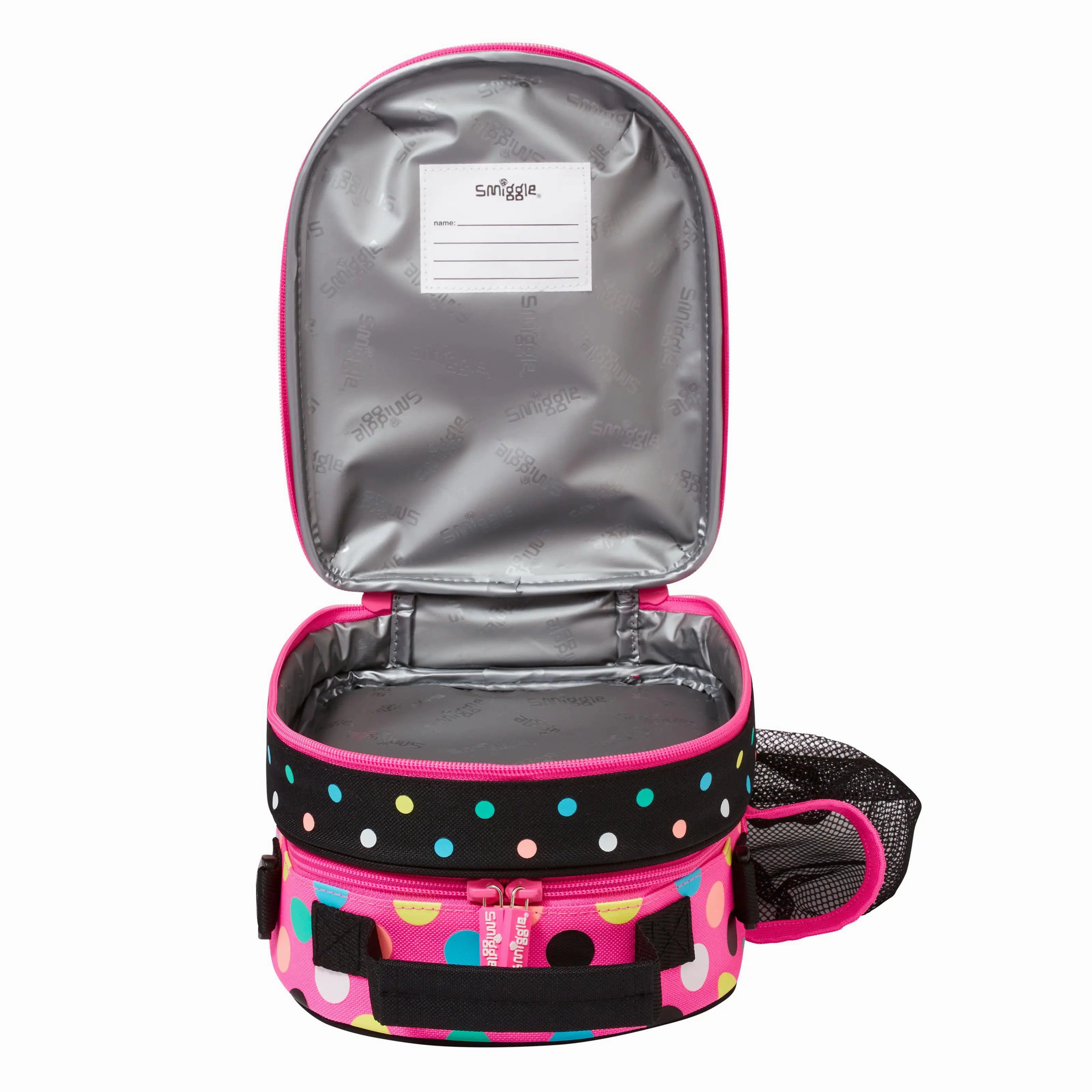 SMIGGLE Best Budz Hardtop Curve Lunchbox - Black Mix