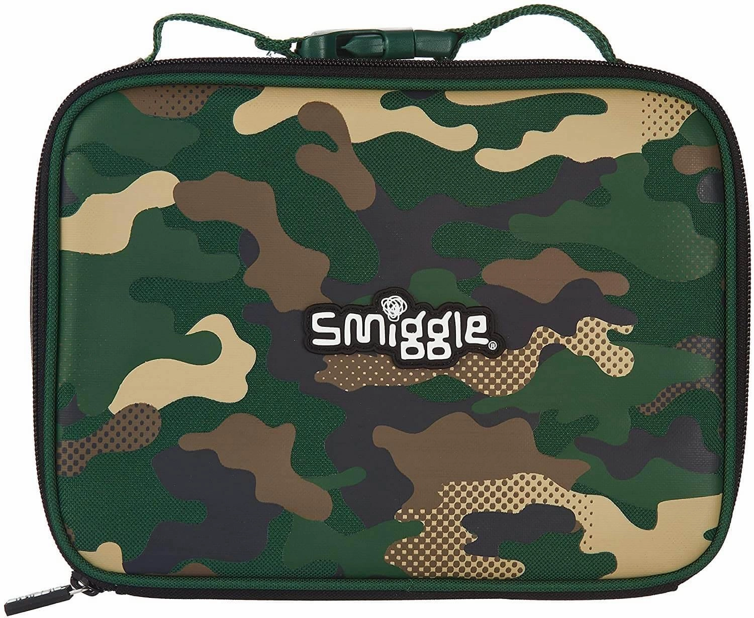 SMIGGLE Block Square Lunchbox Khaki