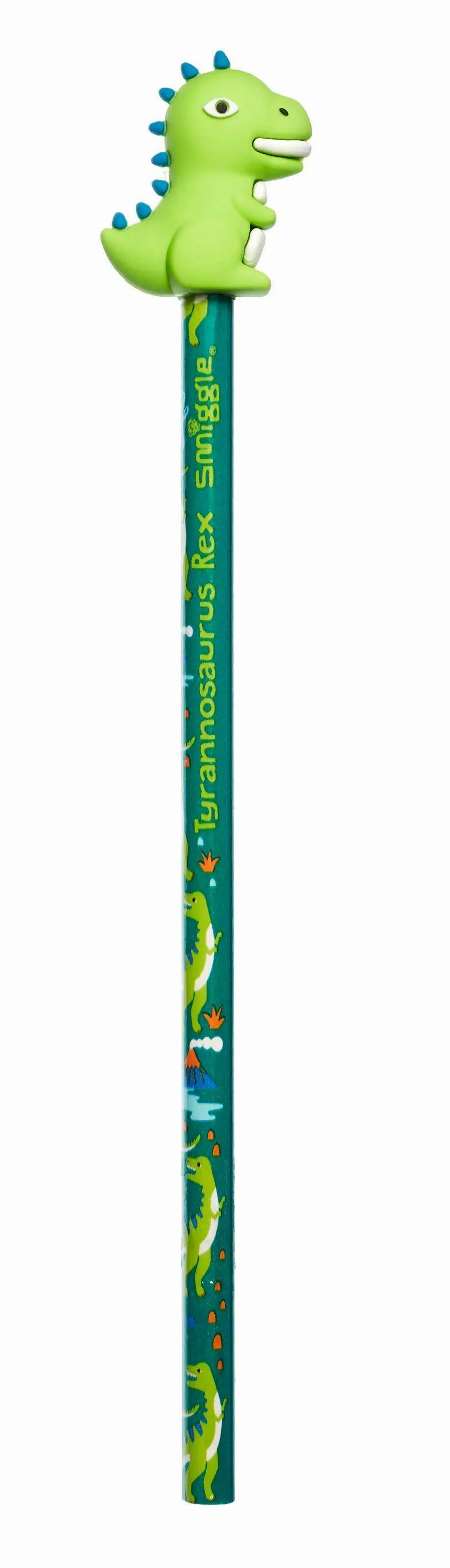 SMIGGLE Dino World Pencil With Tyrannosaurus Rex Dinosaur Topper