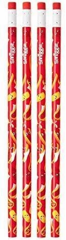 SMIGGLE Pencils x 4 Pack Scented With Eraser Top - Hot Dog Scent