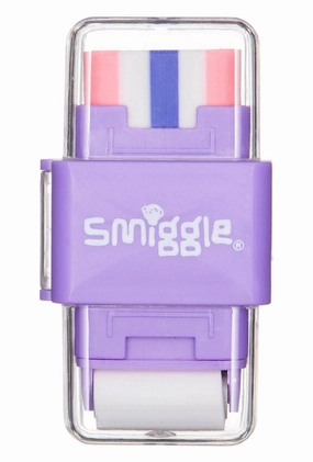 SMIGGLE Sharp Again Roll Eraser & Sharpener - Assorted