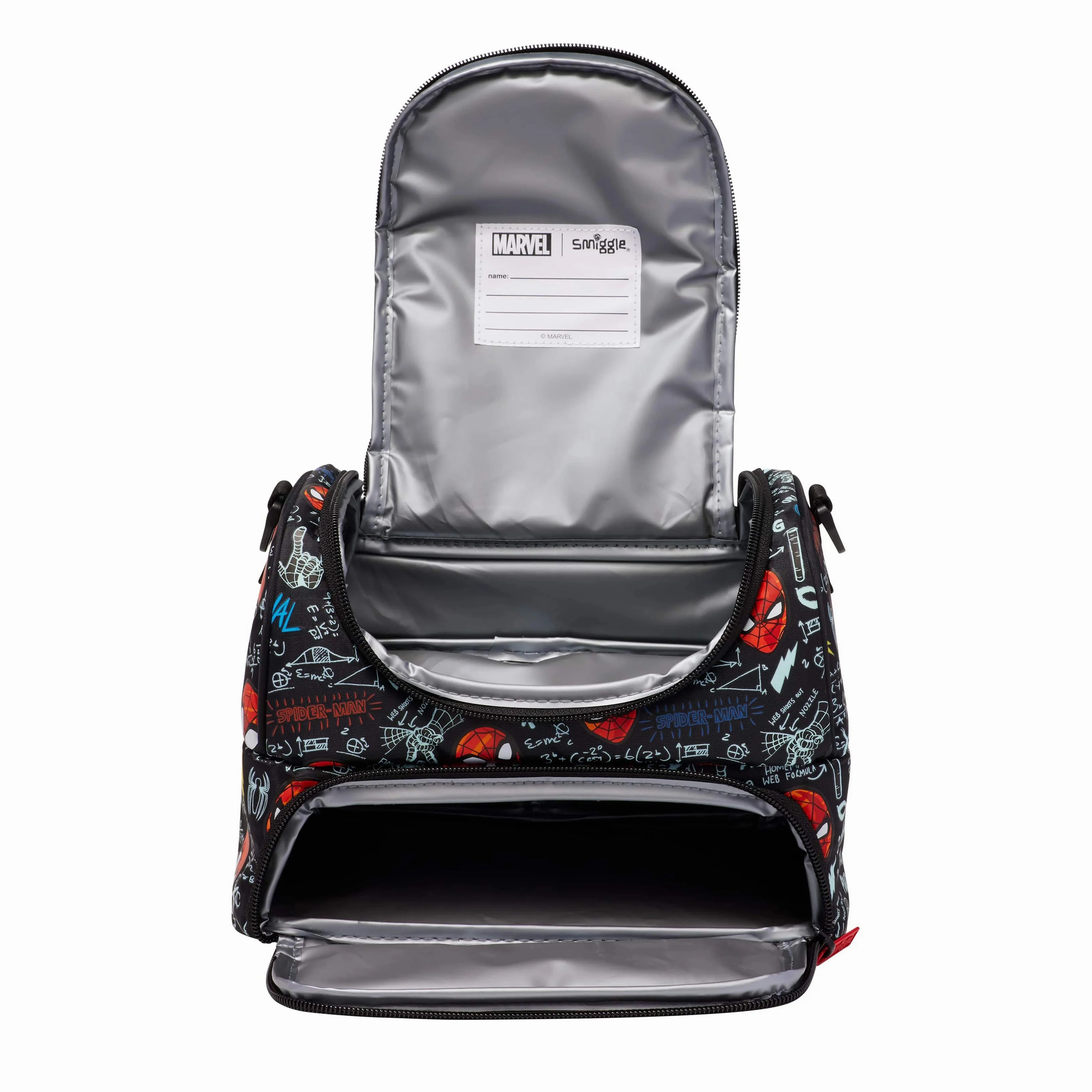 Smiggle Spider-Man Double Pocket Lunchbox With Strap