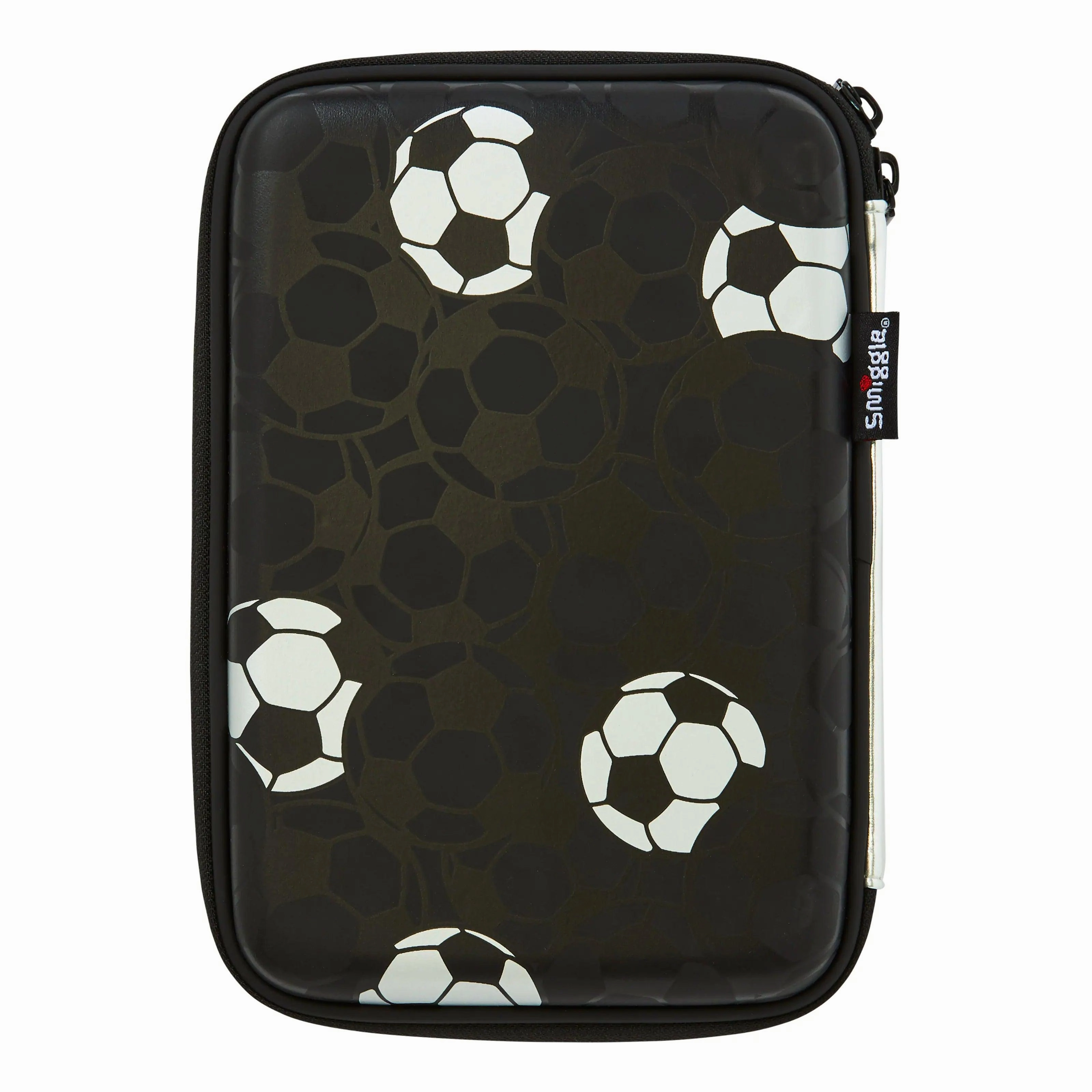 SMIGGLE Striker Hardtop Pencil Case - Silver