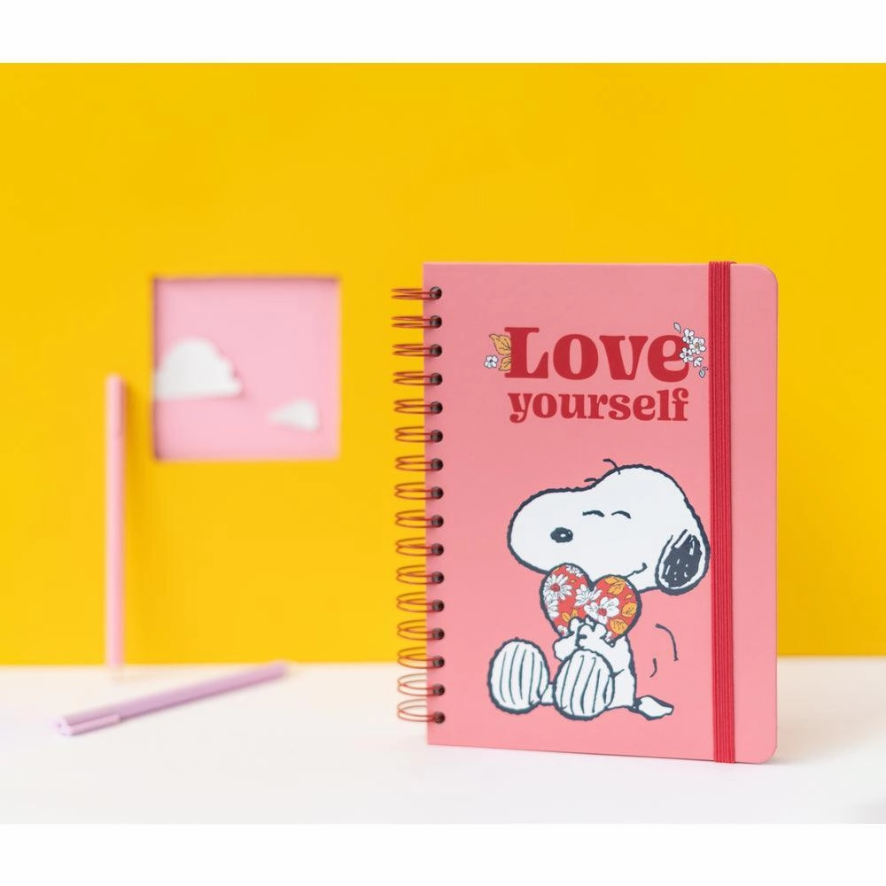Snoopy Love Yourself A5 Hardcover Notebook