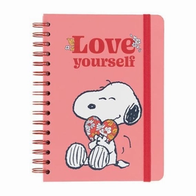 Snoopy Love Yourself A5 Hardcover Notebook