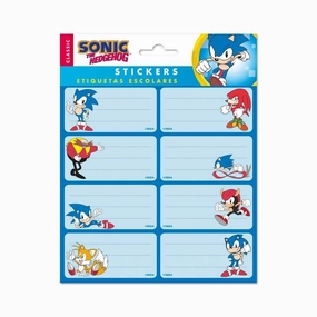 SONIC The Hedgehog Self-Adhesive Labels