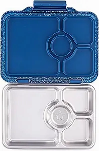 Stainless Steel Bento  Lunchbox - Twilight Blue - 4 Compartments