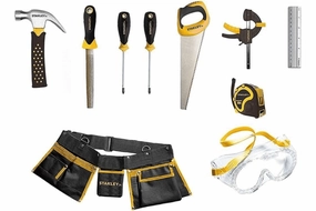 Stanley Jr. - 10 Piece Tool Set (Real Tools)