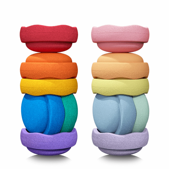Stapelstein Rainbow Kids Stepping Stones - 12 pieces