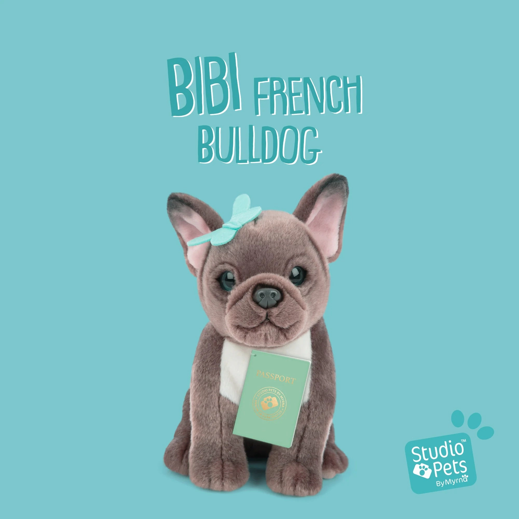 Studio Pets BiBi French Bulldog 23cm Premium Plush